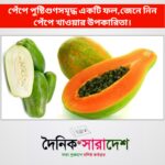 পেঁপে পুষ্টিগুণসমৃদ্ধ একটি ফল,জেনে নিন পেঁপে খাওয়ার উপকারিতা।