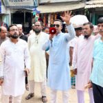 মাধবপুরে বাজারে শৃঙ্খলা ও যানজট নিরসনে মাইকিং