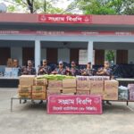 সিলেটে ৪৮ বিজিবি কর্তৃক ২ কোটি ৫৫ লক্ষ টাকার চোরাই পণ্য আটক