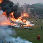 উত্তরায় মাইলস্টোন কলেজের পাশে বিমান বাহিনীর প্রশিক্ষণ বিমান বিধ্বস্ত