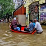 চট্টগ্রামে সড়কে নৌকা চলাচল, টানা বৃষ্টিতে নিম্নাঞ্চল প্লাবিত