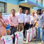 মাধবপুরে ক্ষুদ্র নৃ-গোষ্ঠীর মাঝে ছাগলের খাবার বিতরণ