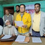 গাইবান্ধা জেলা বাস মিনিবাস কোচ ও মাইক্রোবাস শ্রমিক ইউনিয়ন কার্যালয় দখলের প্রতিবাদে সংবাদ সম্মেলন 
