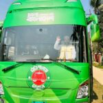 সুনামগঞ্জ-৫ আসনে জামায়াতের ভোটের গাড়িতে দাঁড়িপাল্লা – ‘হ্যাঁ’ ভোটের প্রদর্শনী 