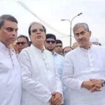 তিস্তা ব্যারাজ পরিদর্শনে তিন মন্ত্রী।